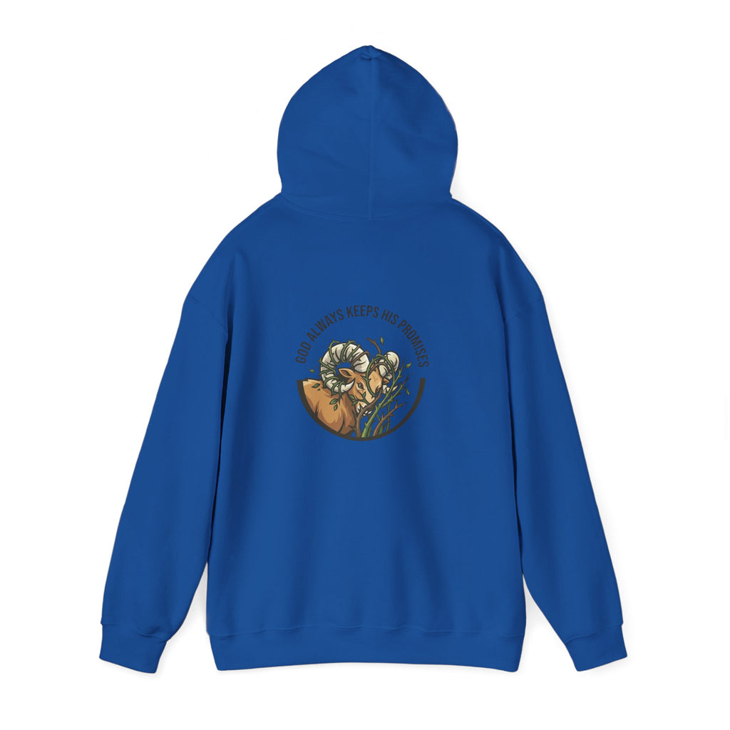 God Always Keeps His Promises hoodie | Ram Antlers Faith Design