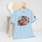 Patriotic Eagle American Flag T-Shirt — USA 1776 Military Tribute Tee