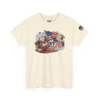 Patriotic Eagle American Flag T-Shirt — USA 1776 Military Tribute Tee