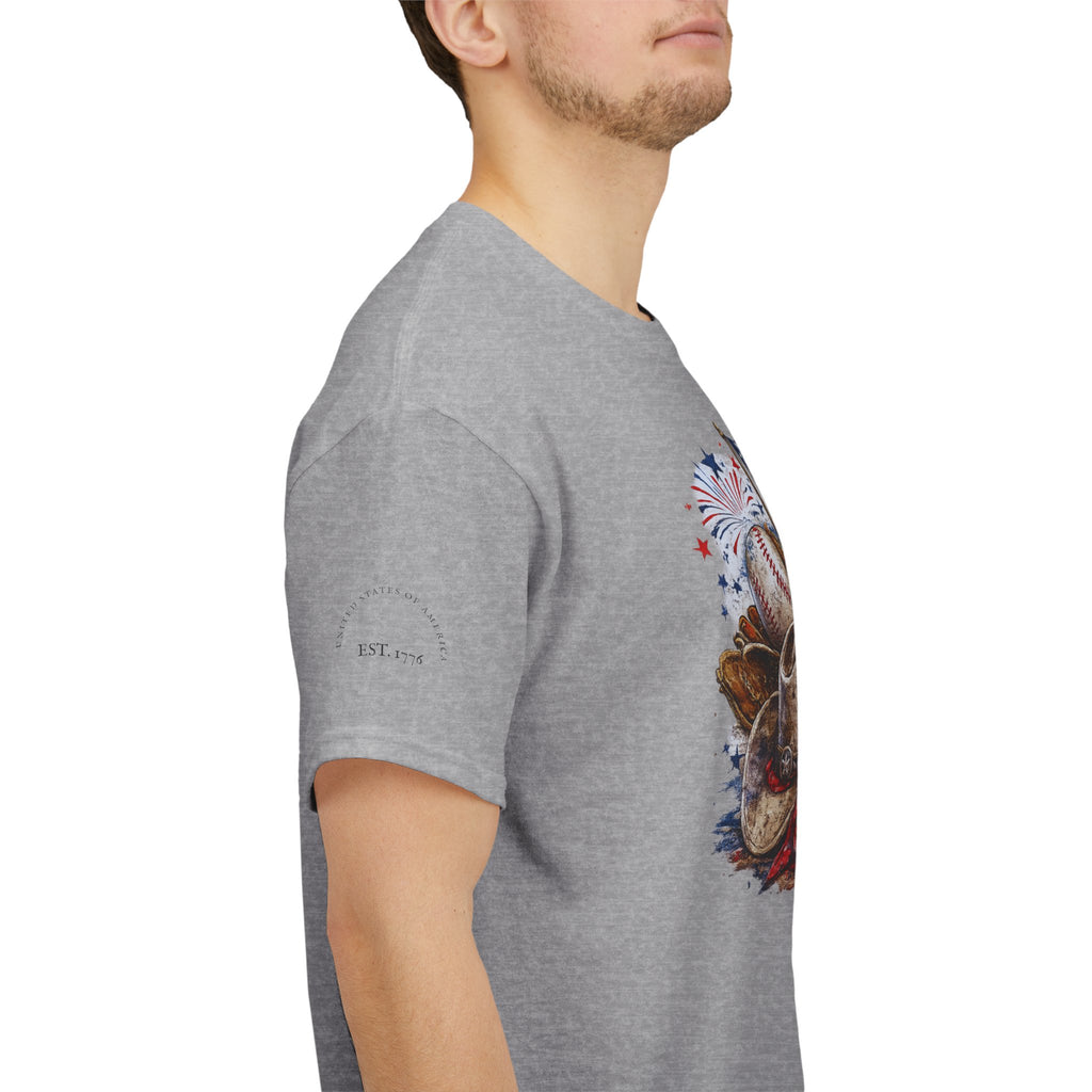 Patriotic Eagle American Flag T-Shirt — USA 1776 Military Tribute Tee