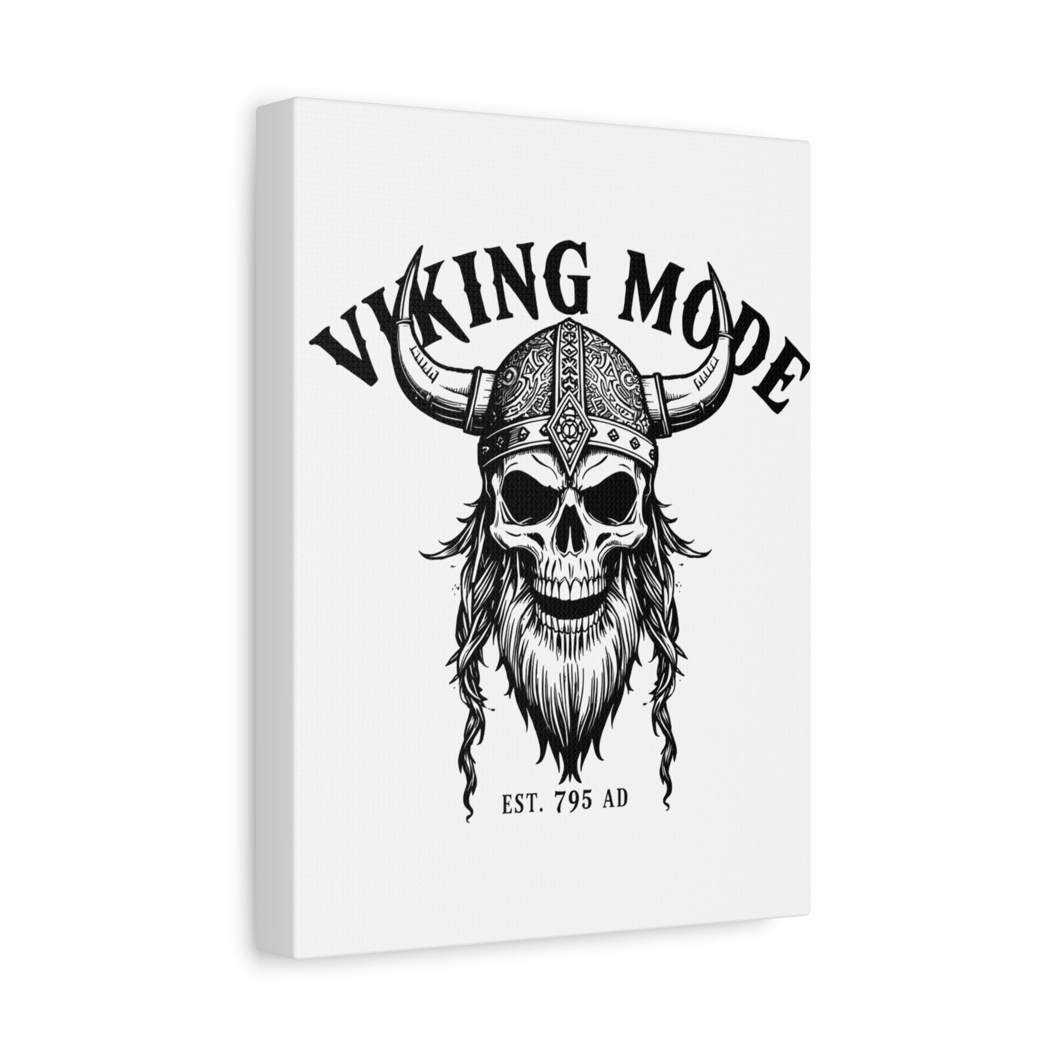 Viking Mode Skull Helmet Matte Canvas