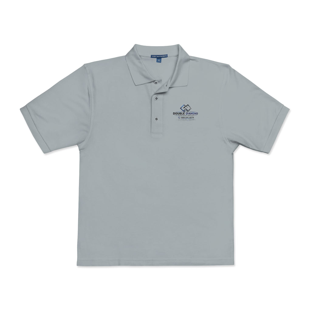 Embroidered Floral Crest Polo Shirt — 'Where Flowers Bloom' Chest Logo