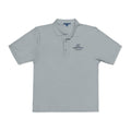 Embroidered Floral Crest Polo Shirt — 'Where Flowers Bloom' Chest Logo