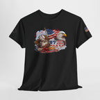 Patriotic Eagle American Flag T-Shirt — USA 1776 Military Tribute Tee