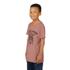 Viking Mode Youth T‑Shirt — Skull Horned Helmet Graphic Tee for Kids