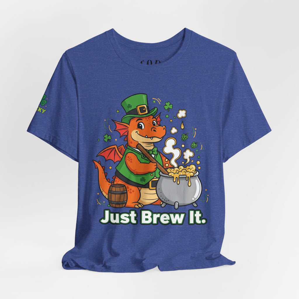 Leprechaun Dragon Brewing 'Just Brew It' T-Shirt | St. Patrick's Day