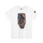 Patriotic Soldier Silhouette Tee — American Flag Military Veteran T-Shirt