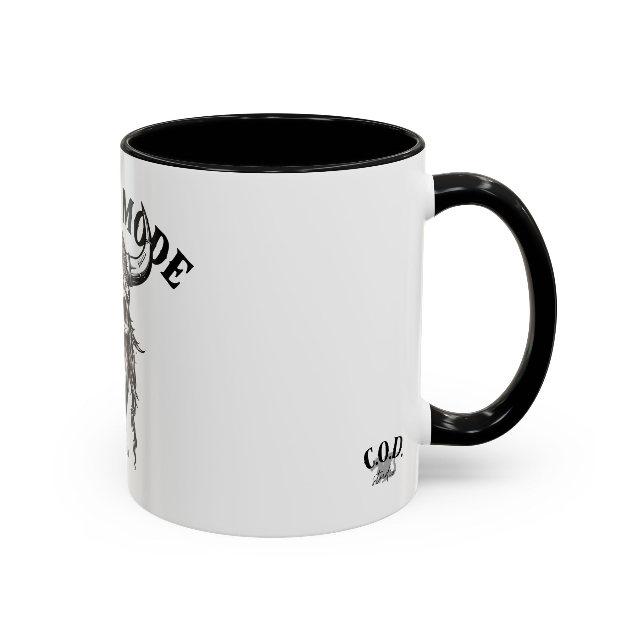 Viking Mode Skull Viking Mug | Accent Coffee Mug 11oz 15oz