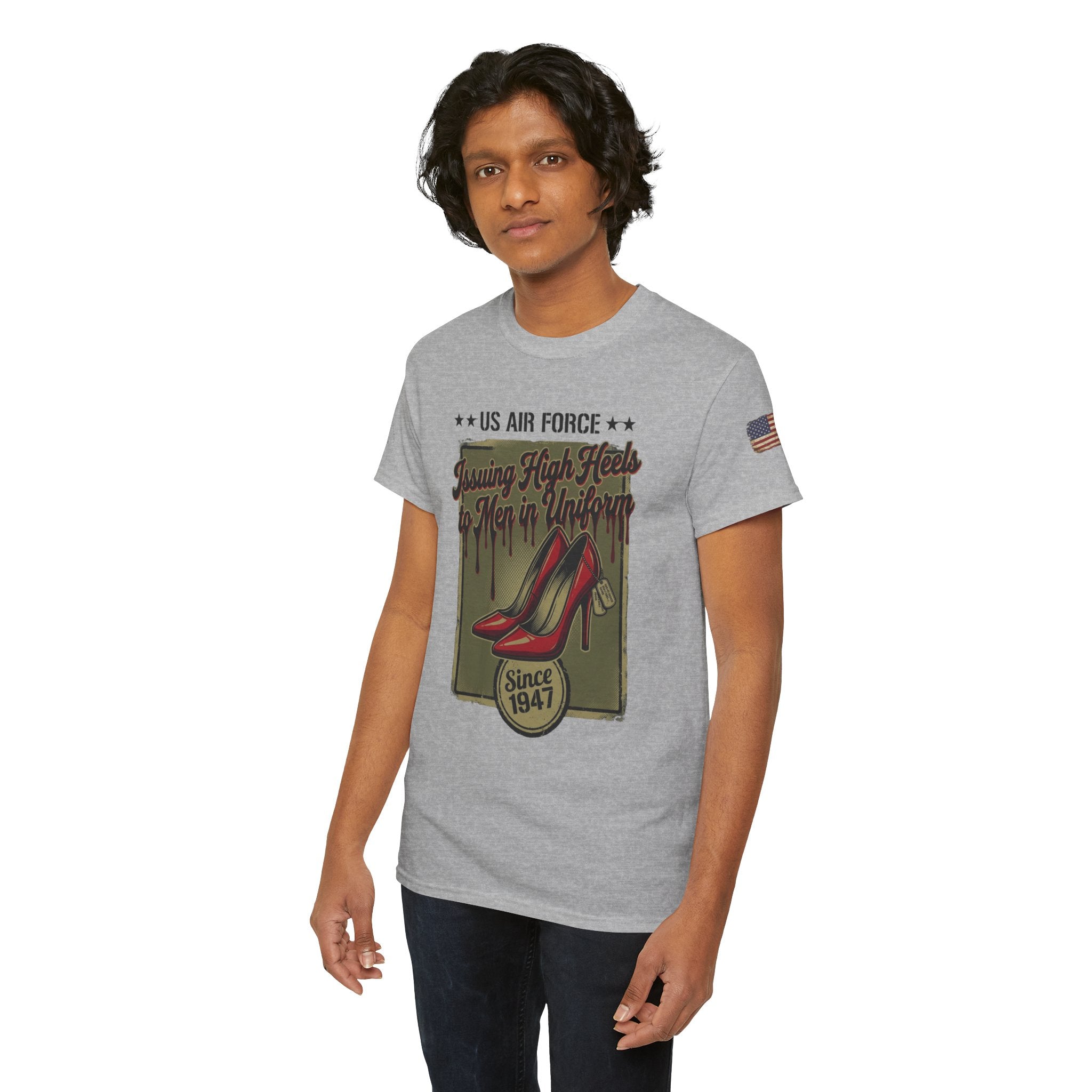 US Air Force 'Issuing High Heels' Graphic T-Shirt