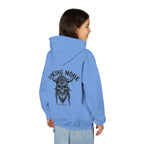Viking Mode Skull with Horned Helmet Hoodie | Youth Hoodie