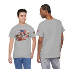 Patriotic Eagle American Flag T-Shirt — USA 1776 Military Tribute Tee