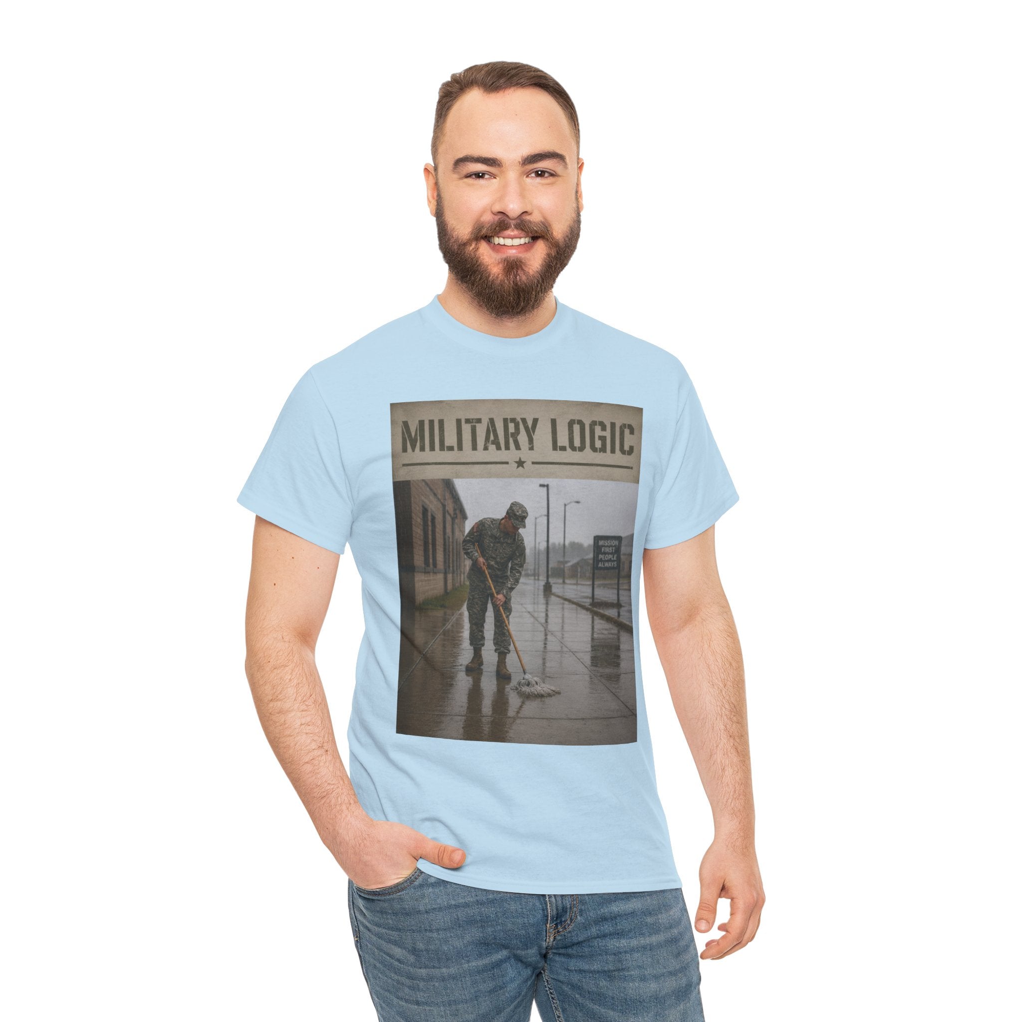 Military Logic T-Shirt — Vintage Military Humor Tee