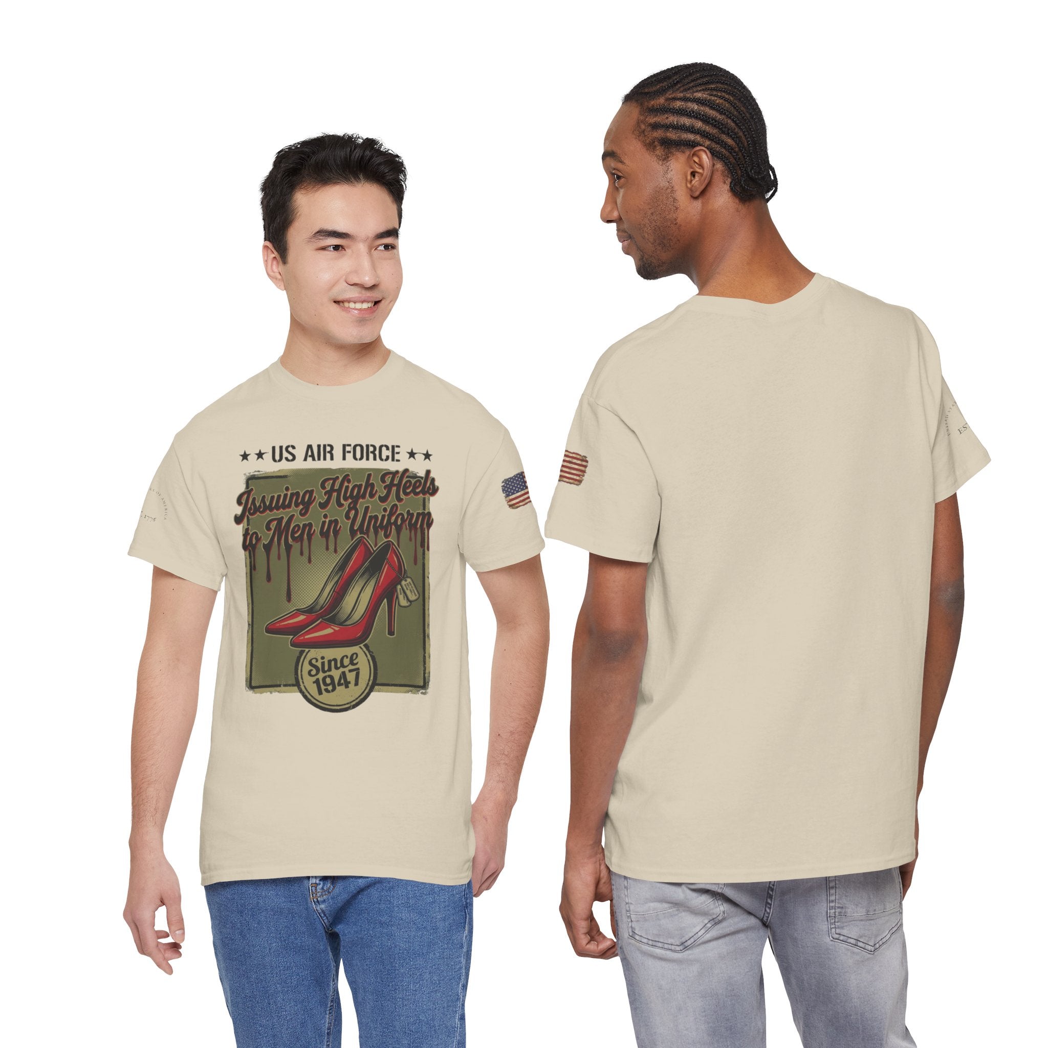 US Air Force 'Issuing High Heels' Graphic T-Shirt