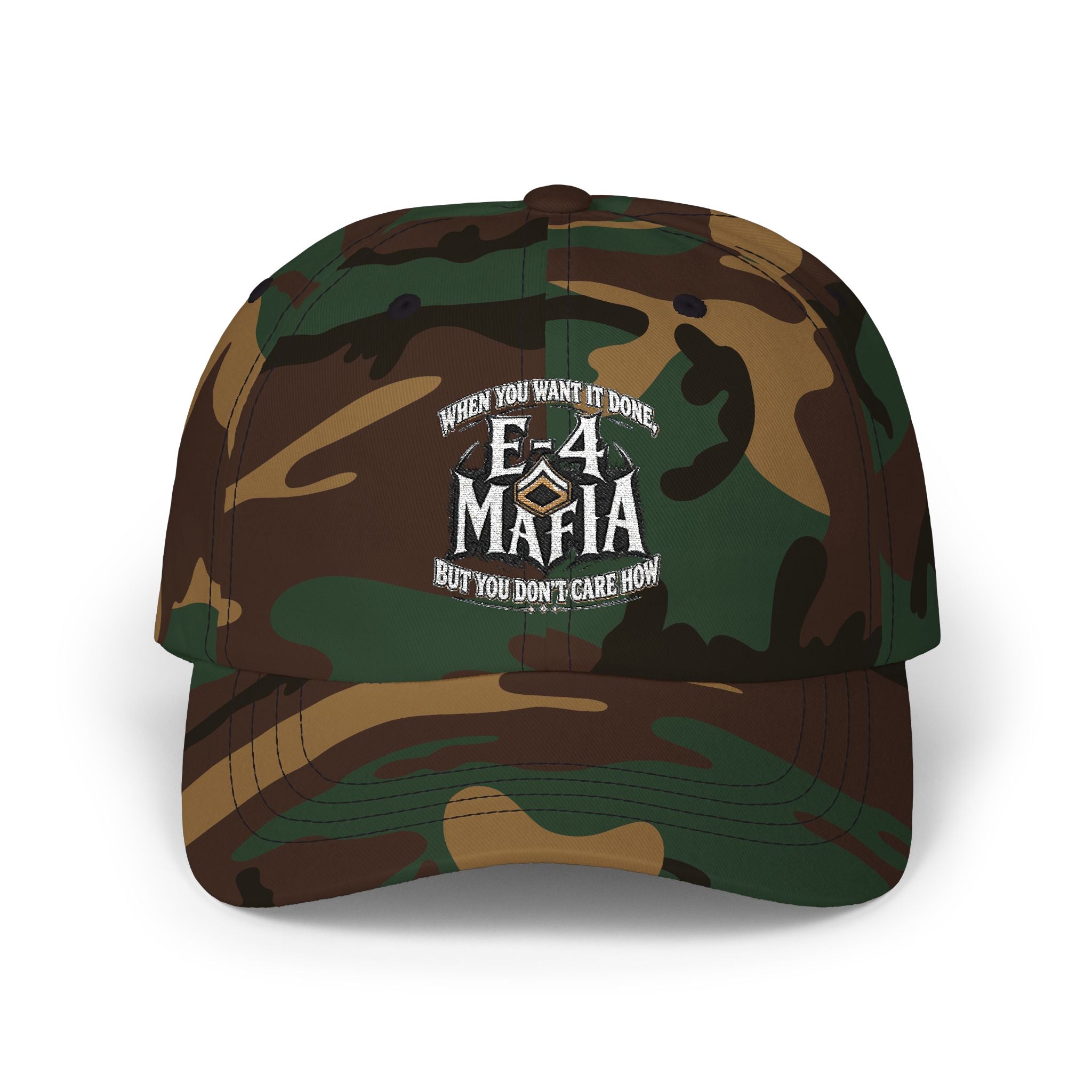 E-4 Mafia' Embroidered Classic Baseball Hat
