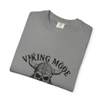 Viking Mode Skull Viking T-shirt | Norse Helmet Skull Graphic Tee