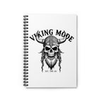 Viking Mode Skull Helmet Spiral Notebook | Ruled Journal