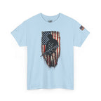 Patriotic Soldier Silhouette Tee — American Flag Military Veteran T-Shirt