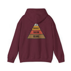 Food Pyramid Design Hoodie | Beans Bacon Whiskey Lard Illustration