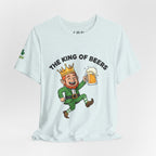 The King of Beers Tee | Leprechaun Holding Beer, St. Patrick's Day Shirt