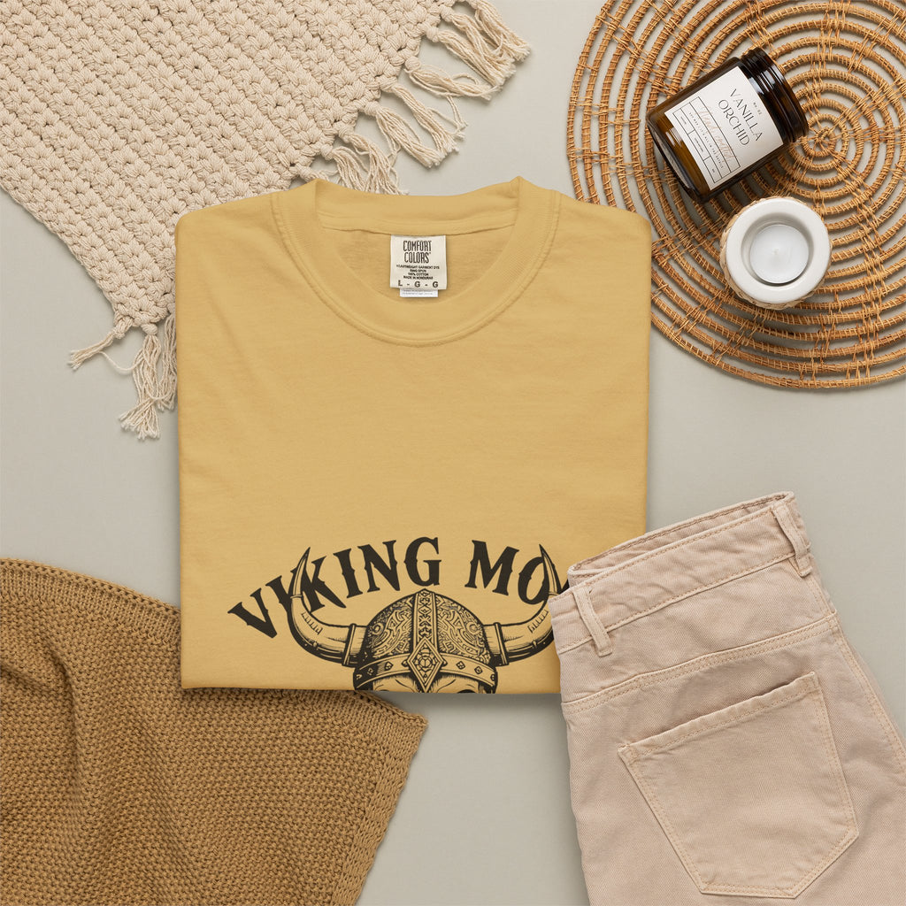 Viking Mode Skull Viking T-shirt | Norse Helmet Skull Graphic Tee