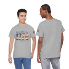 1776 American Flag Tee — "Home of the Free, Because of the Brave" Patriotic T-Shirt