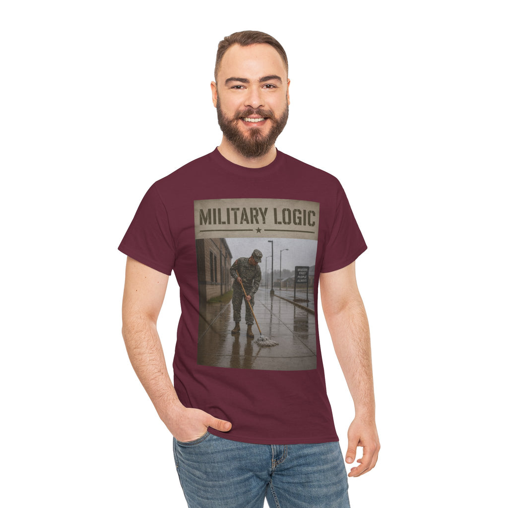 Military Logic T-Shirt — Vintage Military Humor Tee