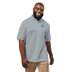 Embroidered Floral Crest Polo Shirt — 'Where Flowers Bloom' Chest Logo