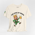 The King of Beers Tee | Leprechaun Holding Beer, St. Patrick's Day Shirt