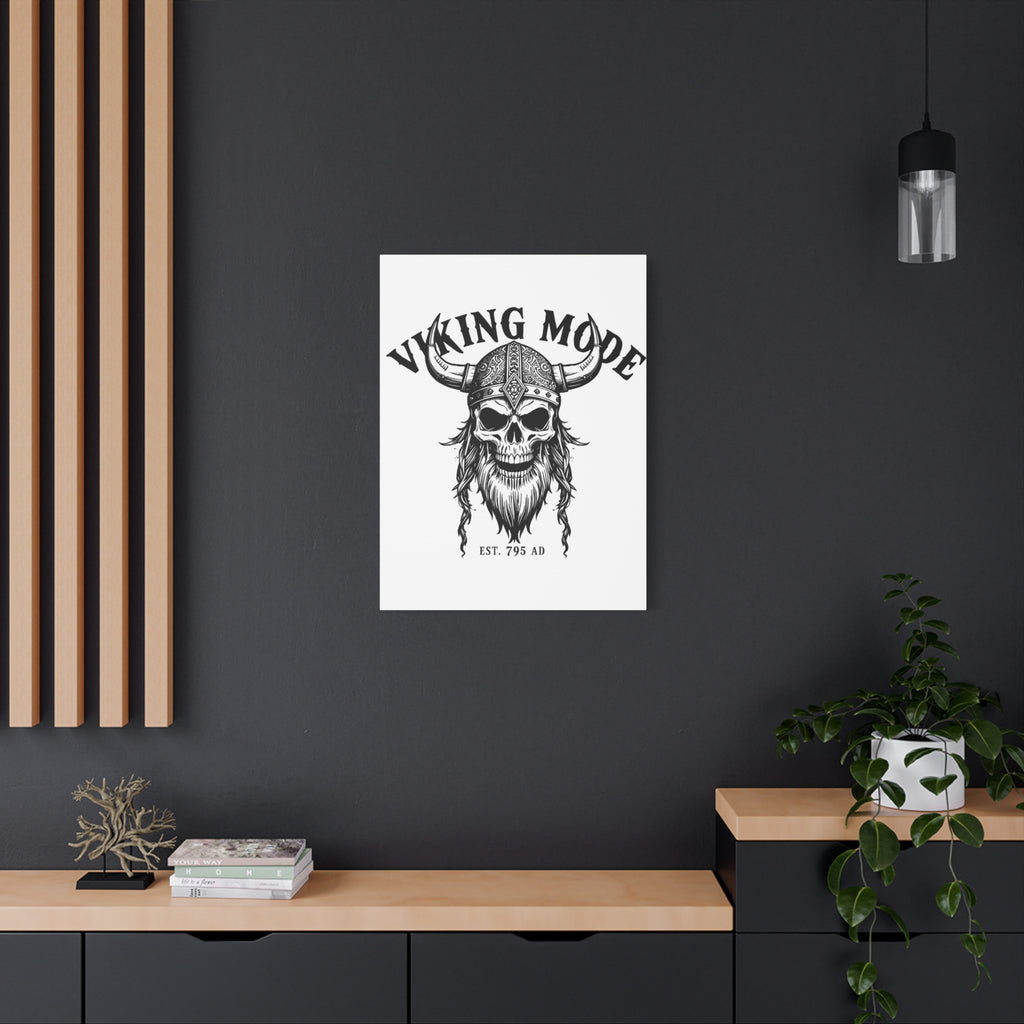 Viking Mode Skull Helmet Matte Canvas