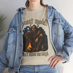 Viking Campfire T-Shirt — "Beast mode? Don’t make me laugh" Graphic Tee