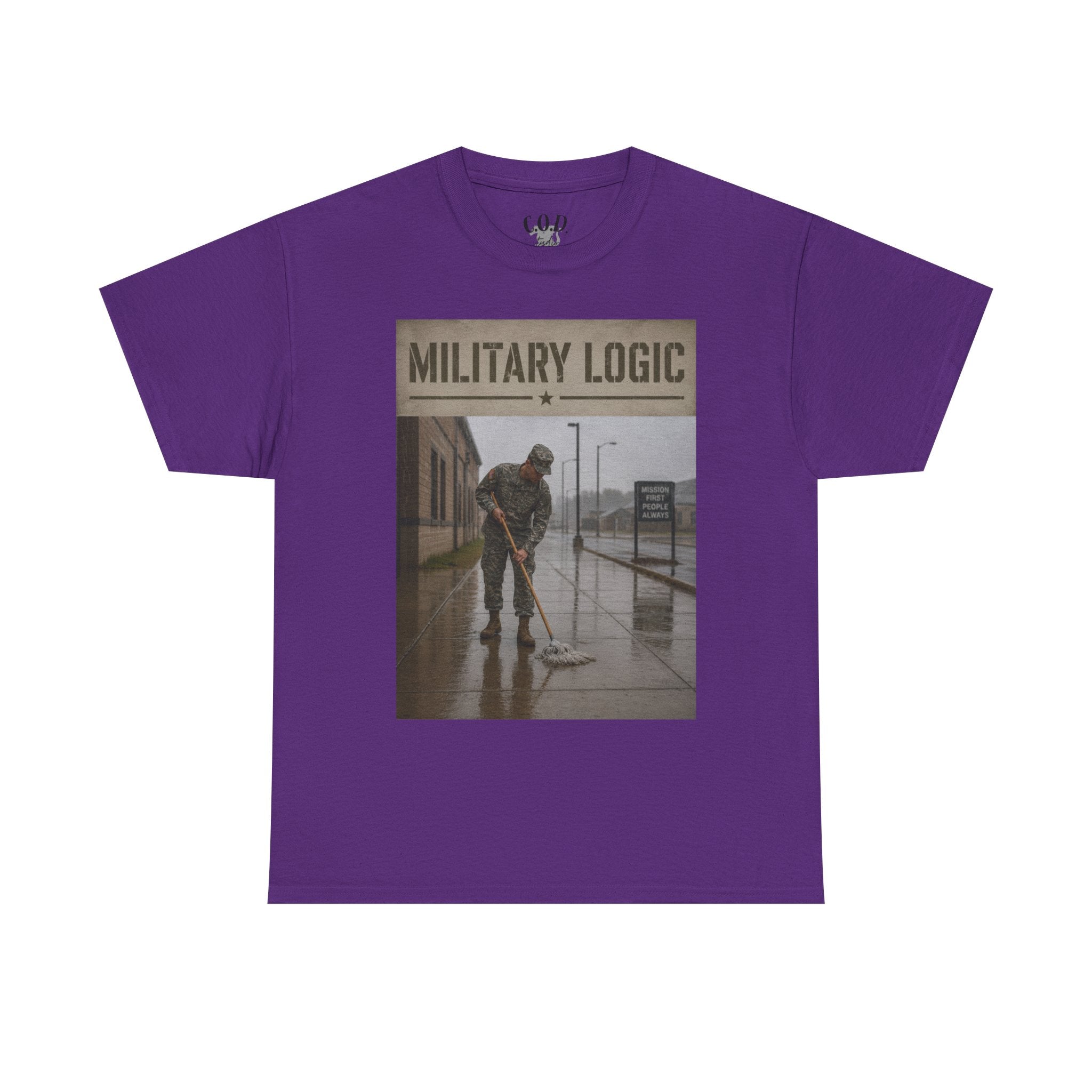 Military Logic T-Shirt — Vintage Military Humor Tee