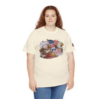Patriotic Eagle American Flag T-Shirt — USA 1776 Military Tribute Tee
