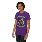 T-Shirt — "E-4 Mafia" Graphic Tee: "When You Want It Done, But You Don’t Care How" Vintage-Style Food Humor