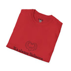 Halloween Bat Heart T-Shirt — "It's Always Halloween If You're Spooky at Heart"