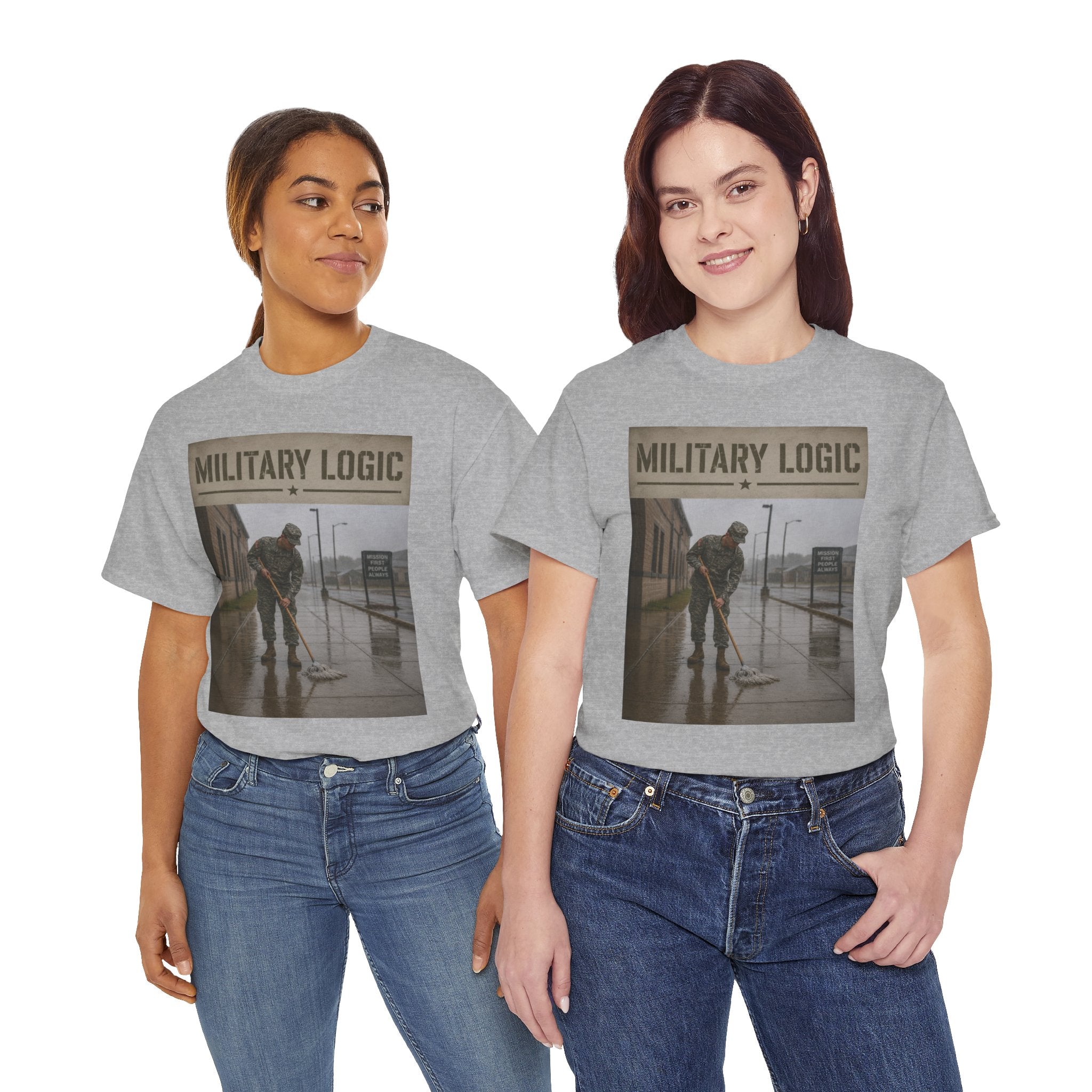 Military Logic T-Shirt — Vintage Military Humor Tee