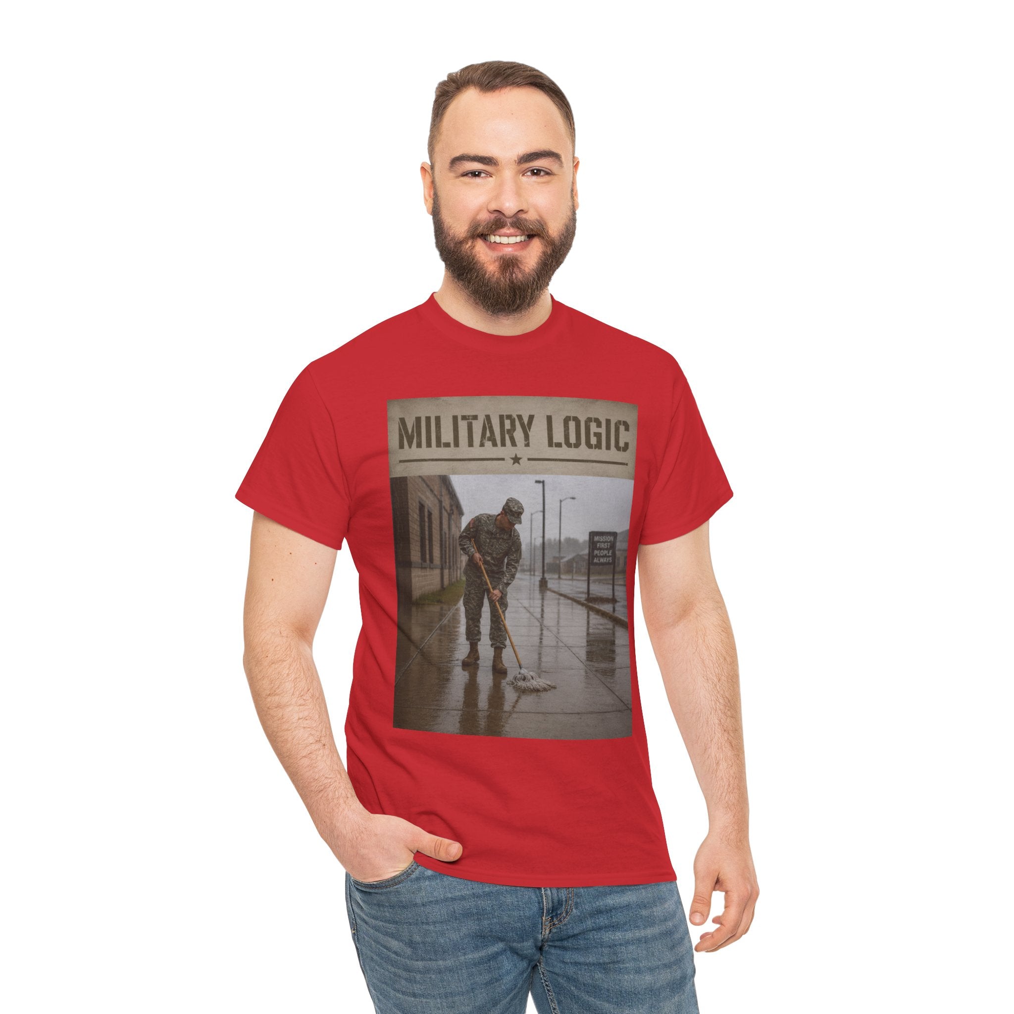 Military Logic T-Shirt — Vintage Military Humor Tee