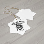 Viking Mode Skull Helmet ornament | Ceramic Ornament