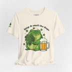Stop & Smell the Hops Frog T-Shirt | Beer Brewing Graphic Tee