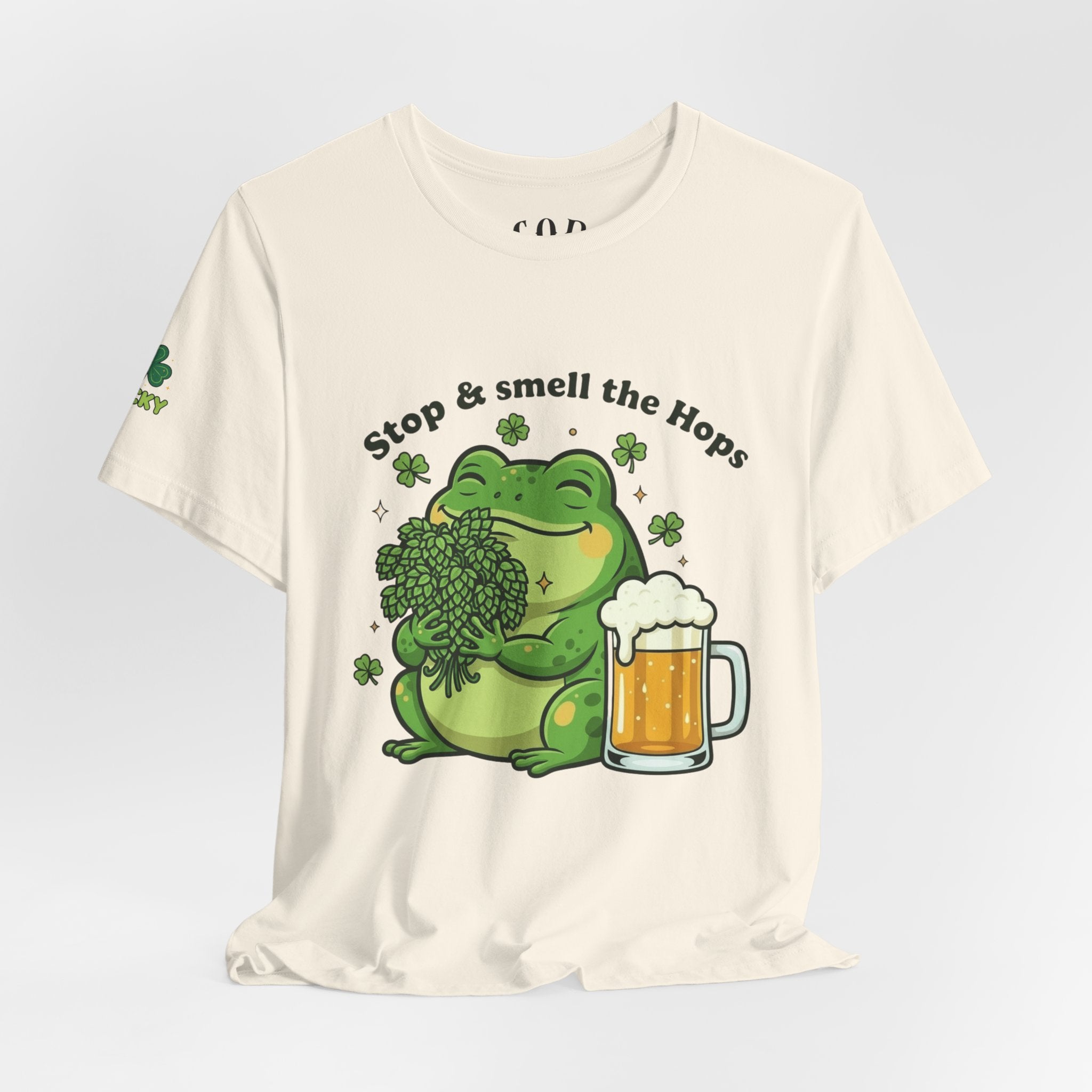 Stop & Smell the Hops Frog T-Shirt | Beer Brewing Graphic Tee