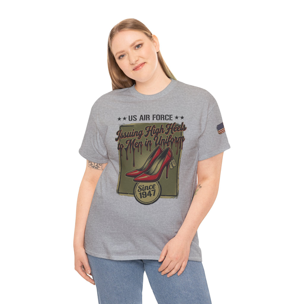 US Air Force 'Issuing High Heels' Graphic T-Shirt