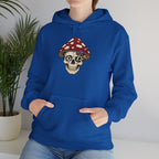 Mushroom Skull Hoodie — Gothic Mushroom Graveyard RIP Pullover