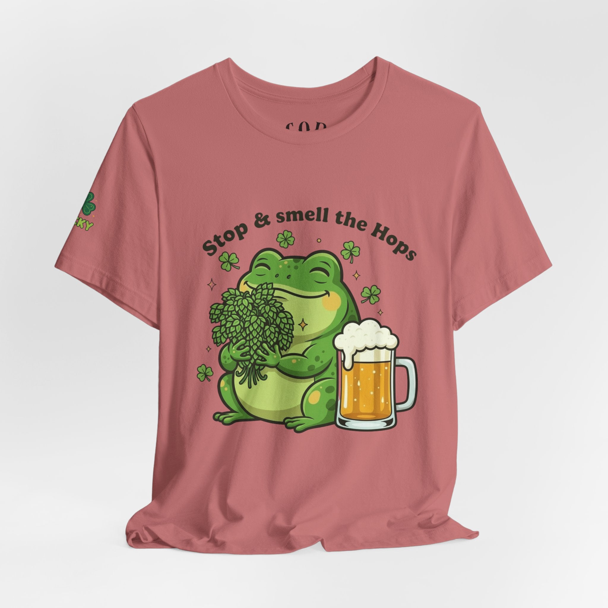 Stop & Smell the Hops Frog T-Shirt | Beer Brewing Graphic Tee