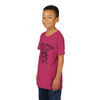 Viking Mode Youth T‑Shirt — Skull Horned Helmet Graphic Tee for Kids