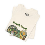 Drink local, Drink well T-Shirt | St. Patrick's Day Wizard beer design