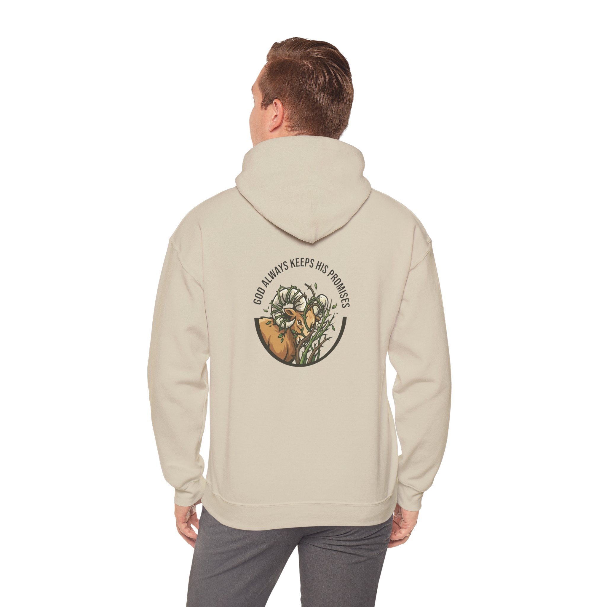 God Always Keeps His Promises hoodie | Ram Antlers Faith Design