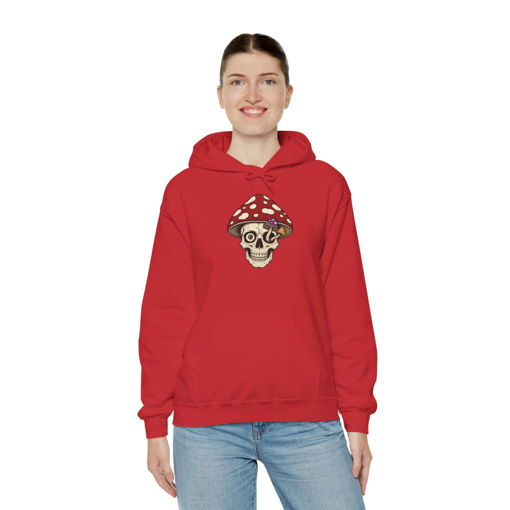 Mushroom Skull Hoodie — Gothic Mushroom Graveyard RIP Pullover