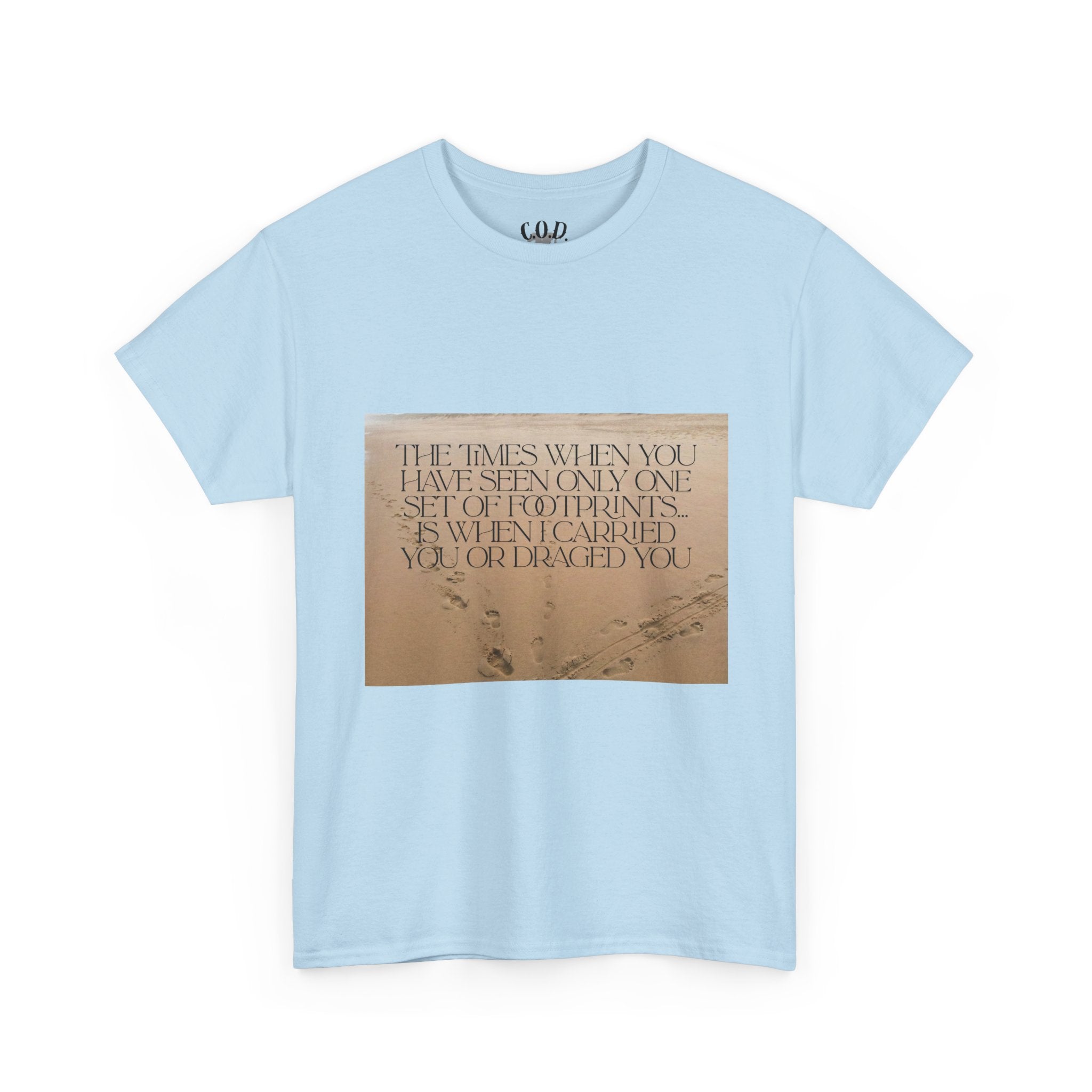 Foot Prints in the Sand | Faith with a Twist