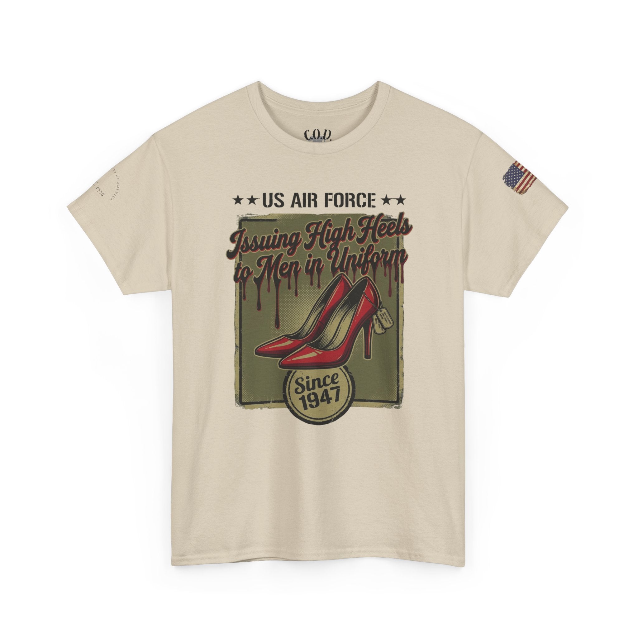 US Air Force 'Issuing High Heels' Graphic T-Shirt