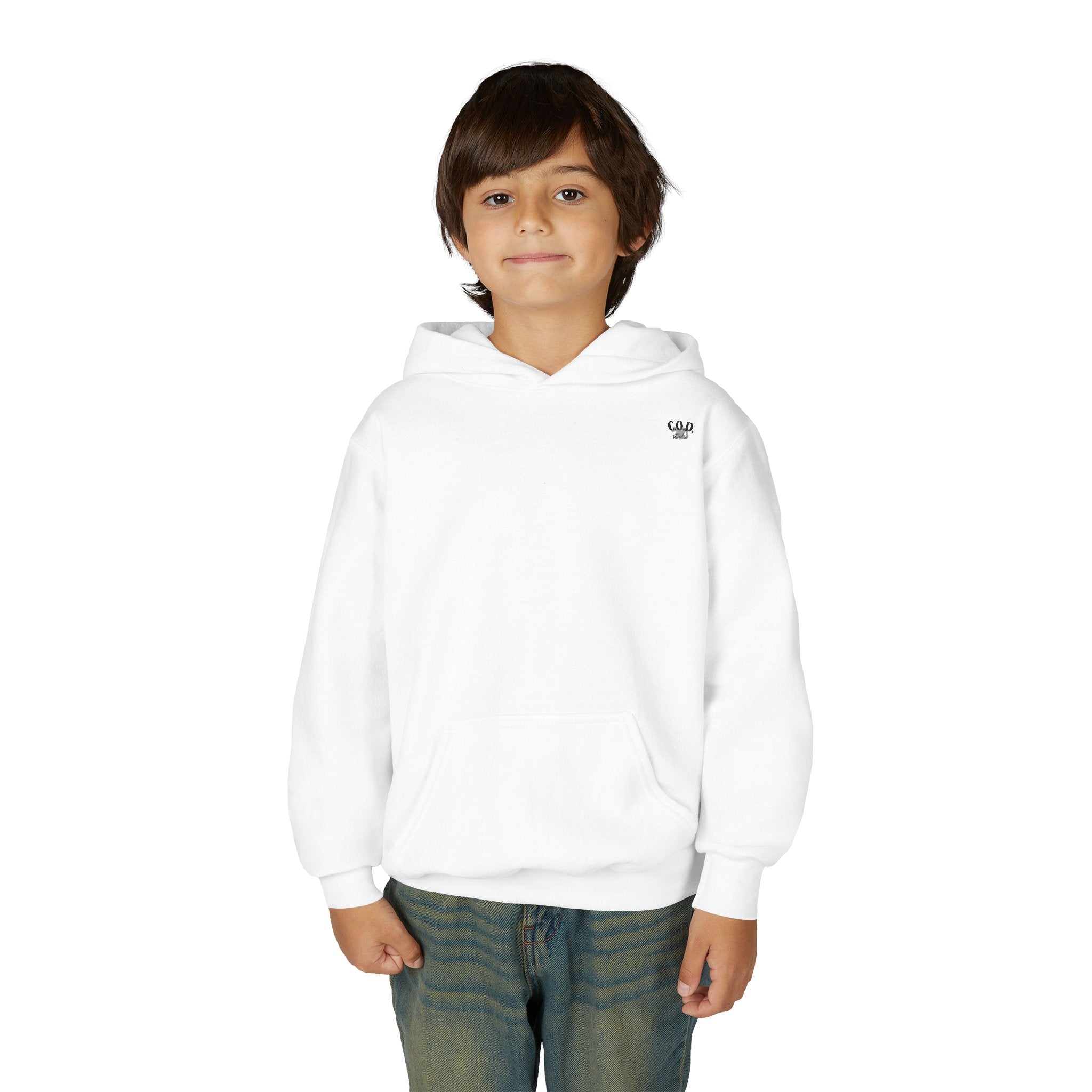Viking Mode Skull with Horned Helmet Hoodie | Youth Hoodie