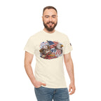 Patriotic Eagle American Flag T-Shirt — USA 1776 Military Tribute Tee